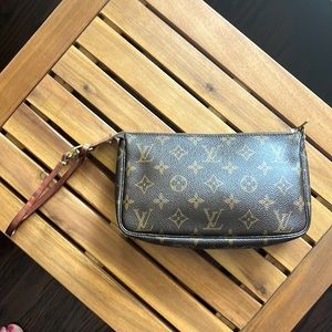 Authentic Louis Vuitton pouchette.